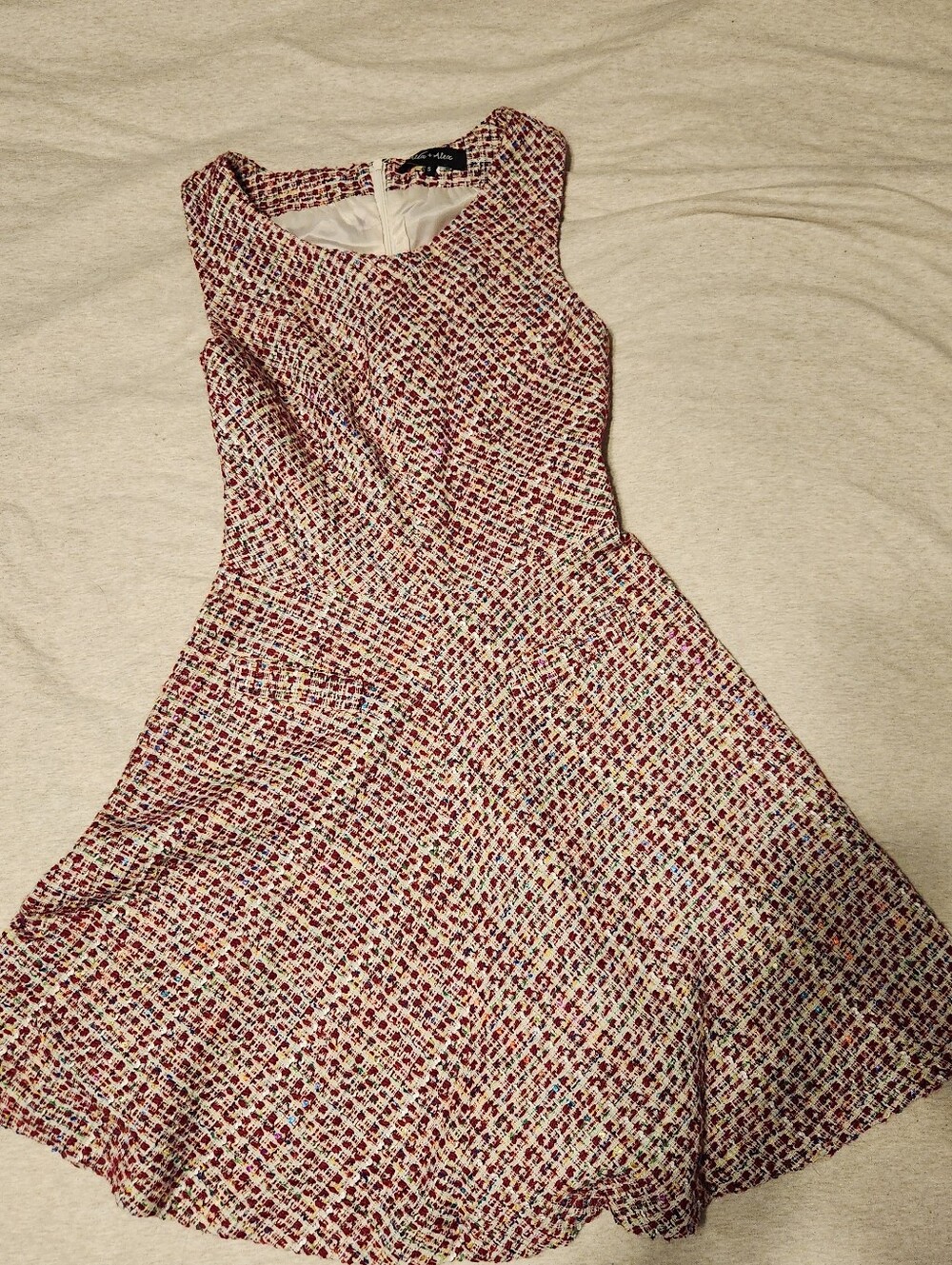 Alex + Alex Sleeveless Multicolor Fit-and-Flare Dress